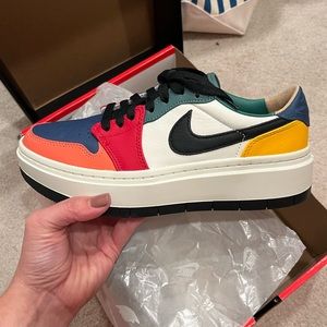 Multi-color super hip Nike Air Jordan 1 Elevate sneakers! NWT ! Never worn!
